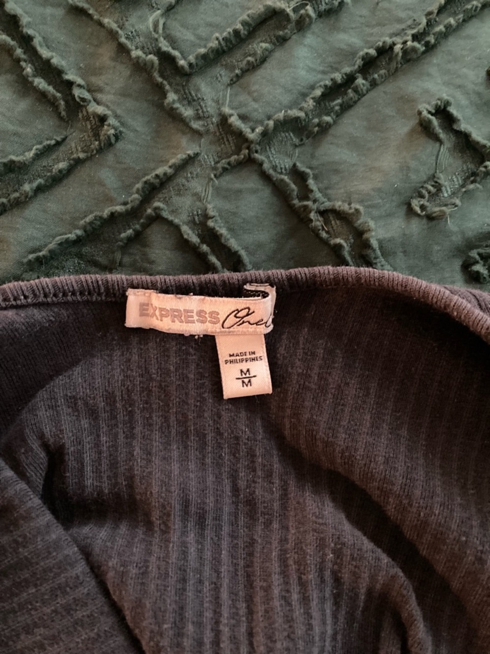 Express charcoal body suit with low back. - Picture 5 of 5